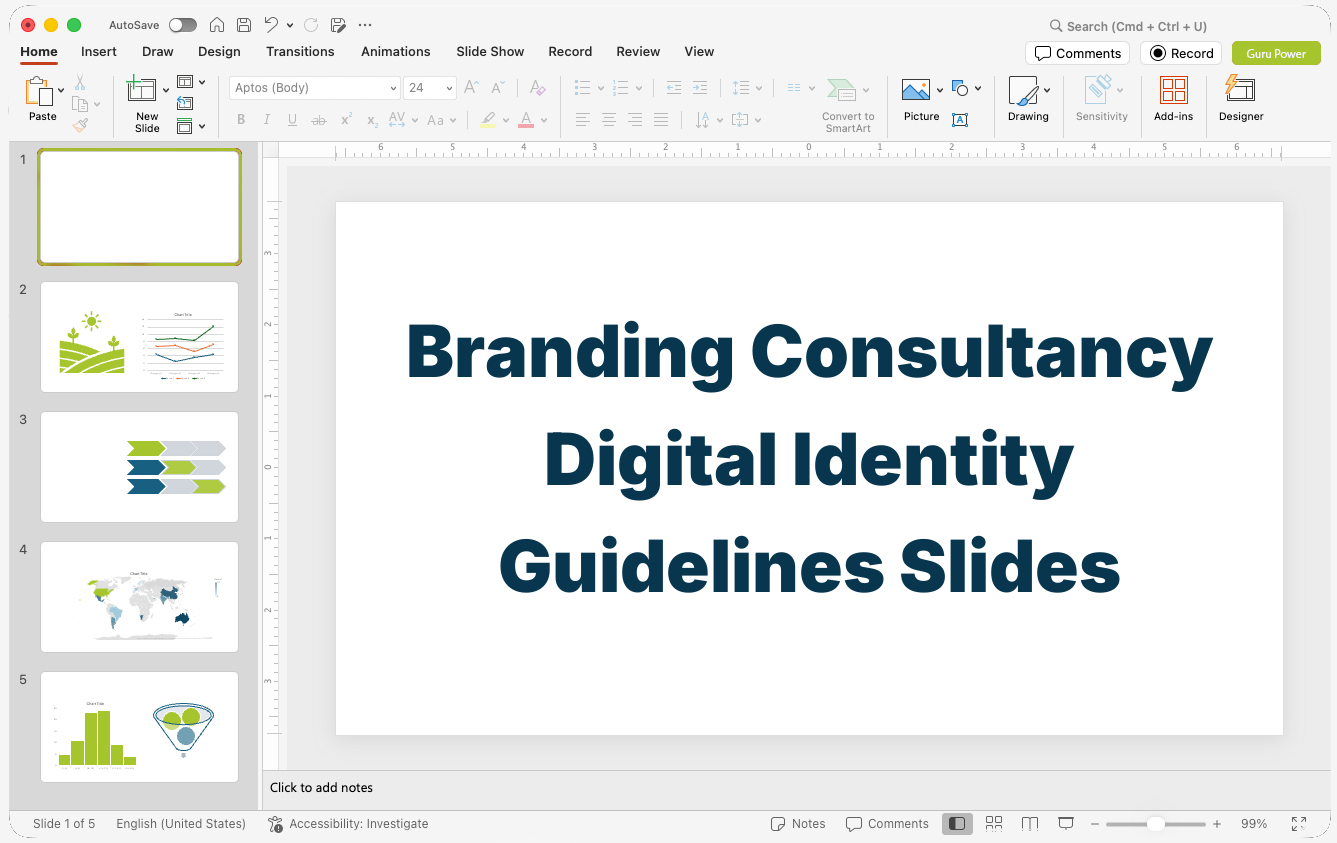 Branding Consultancy Digital Identity Guidelines Slides