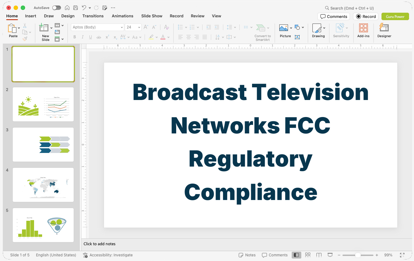 Broadcast Television Networks FCC Regulatory Compliance Deck