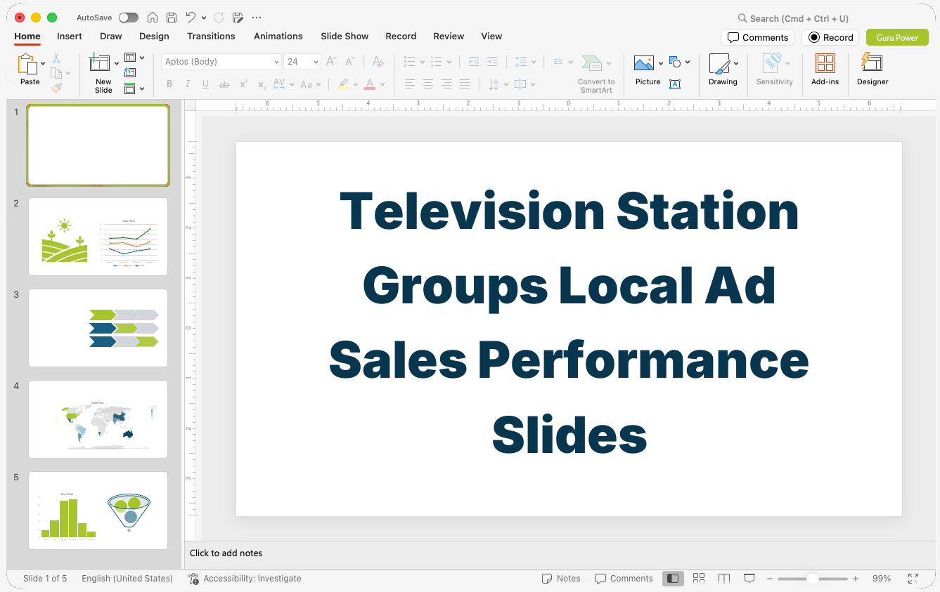 Television Station Groups Local Ad Sales Performance Slides