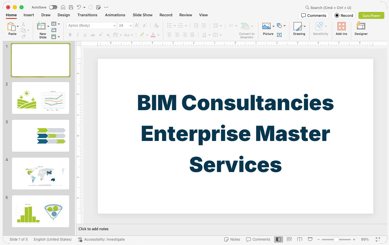 BIM Consultancies Enterprise Master Services Pitch-Deck