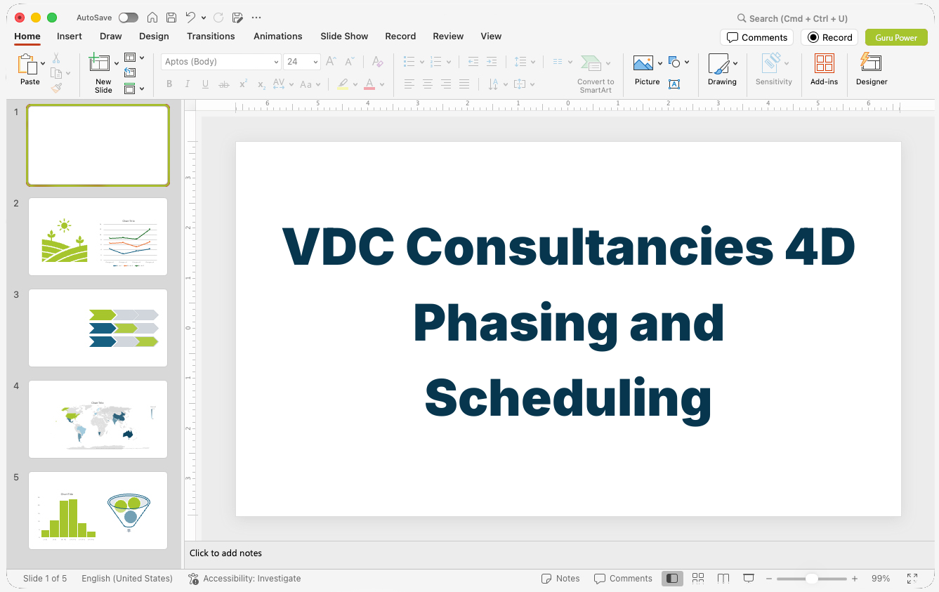 VDC Consultancies 4D Phasing and Scheduling Presentation