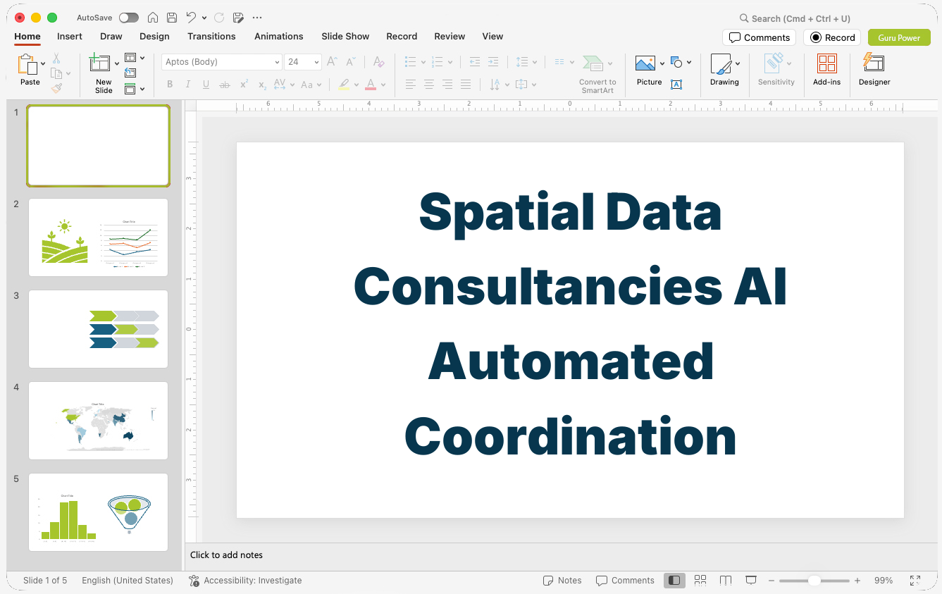 Spatial Data Consultancies AI Automated Coordination Pitch-Deck