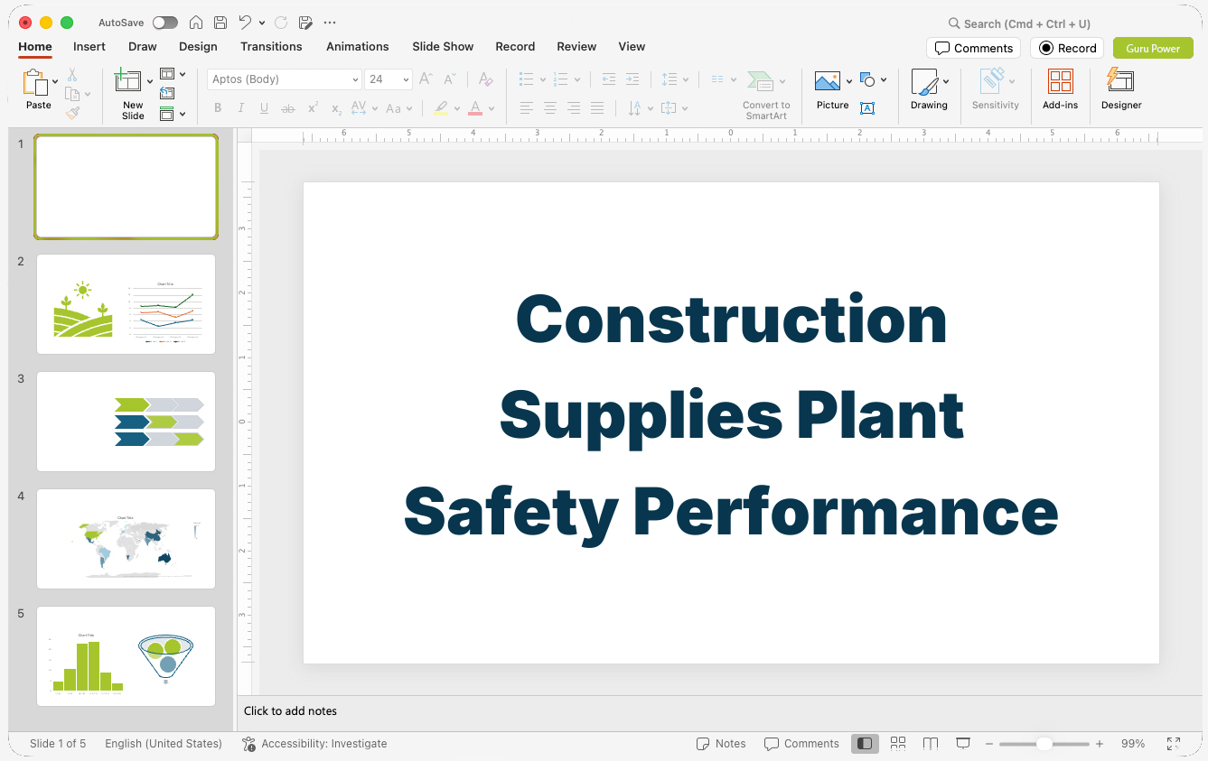 Construction Supplies Plant Safety Performance Deck