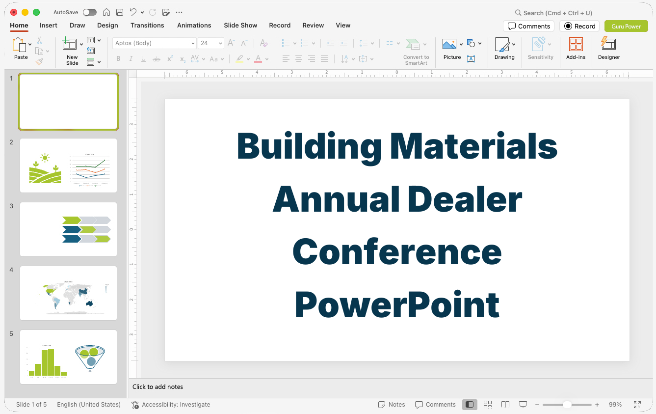 Building Materials Annual Dealer Conference PowerPoint