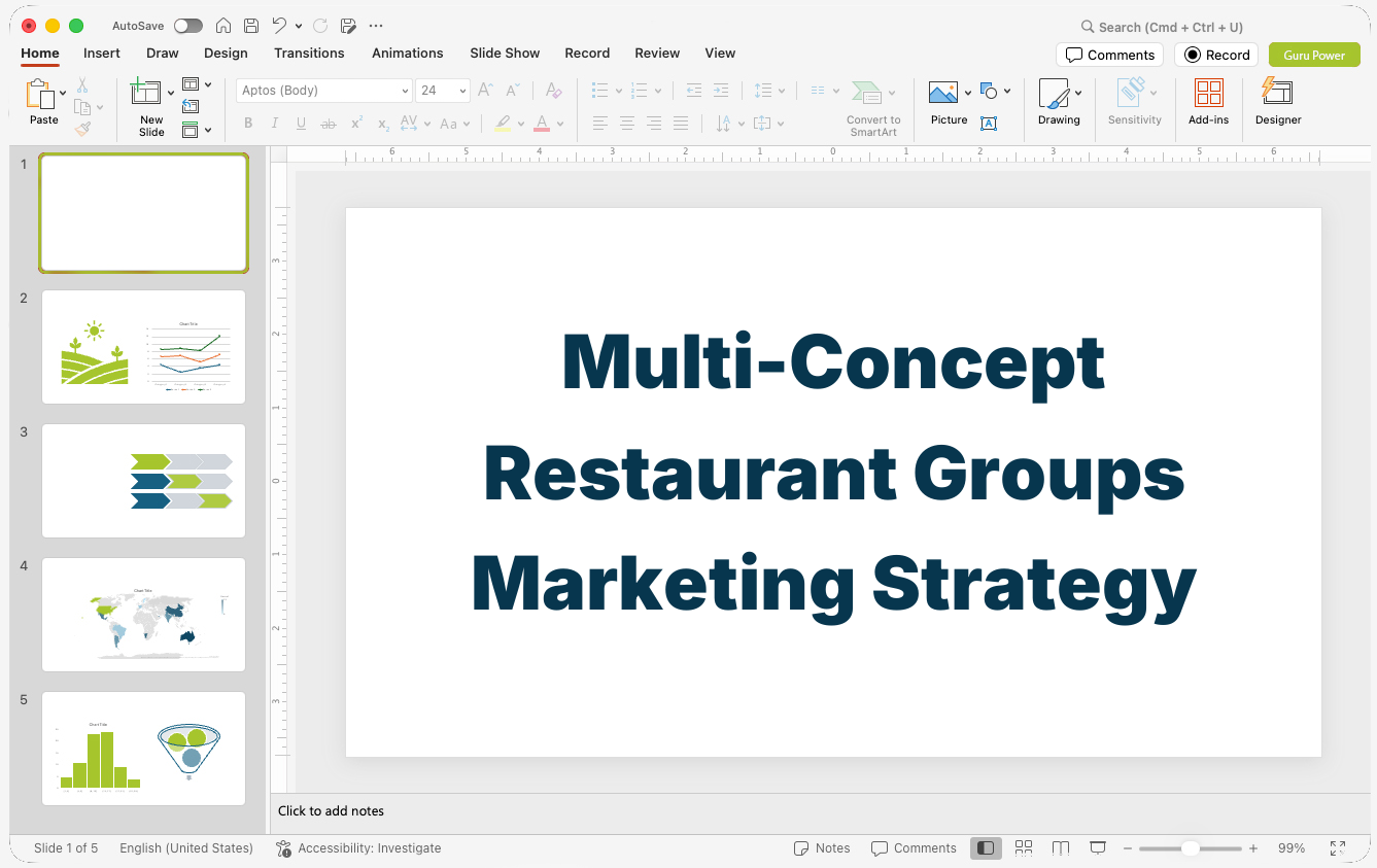 Multi-Concept Restaurant Groups Marketing Strategy Pitch-Deck