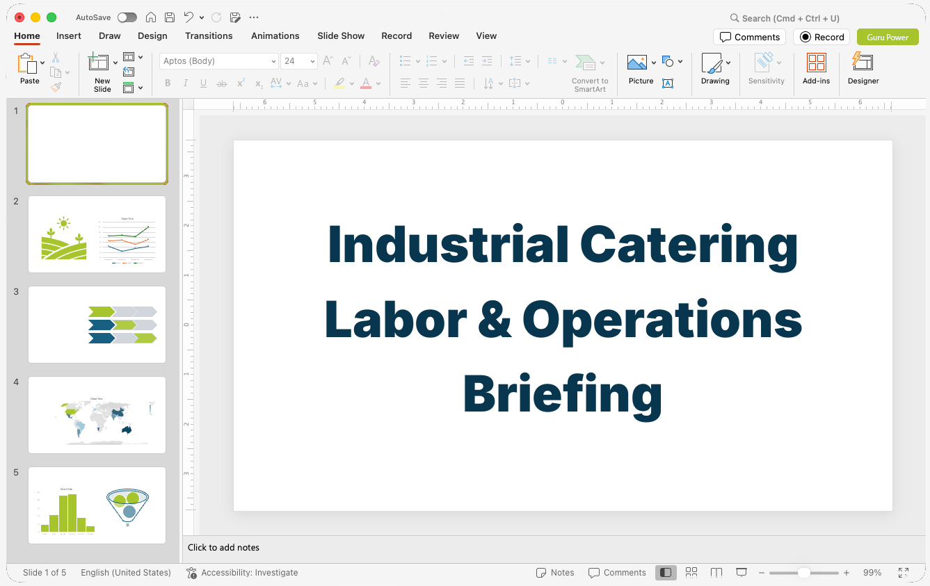 Industrial Catering Labor & Operations Briefing