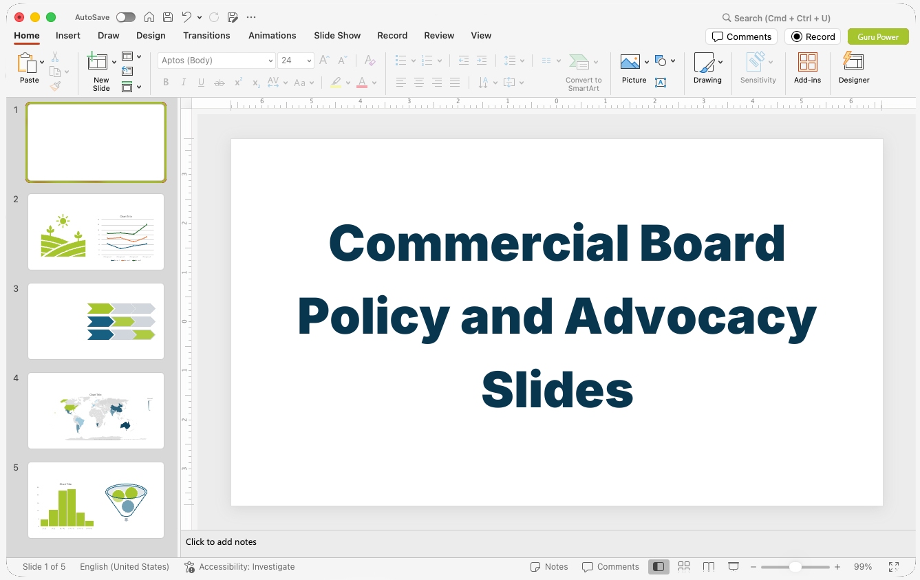 Commercial Board Policy and Advocacy Slides