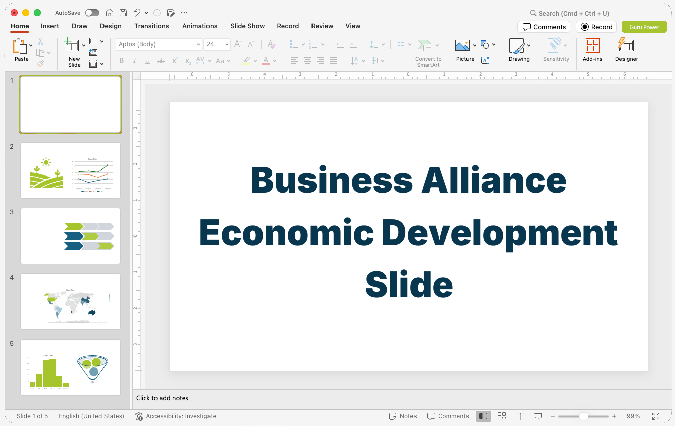 Business Alliance Economic Development Slide-Deck