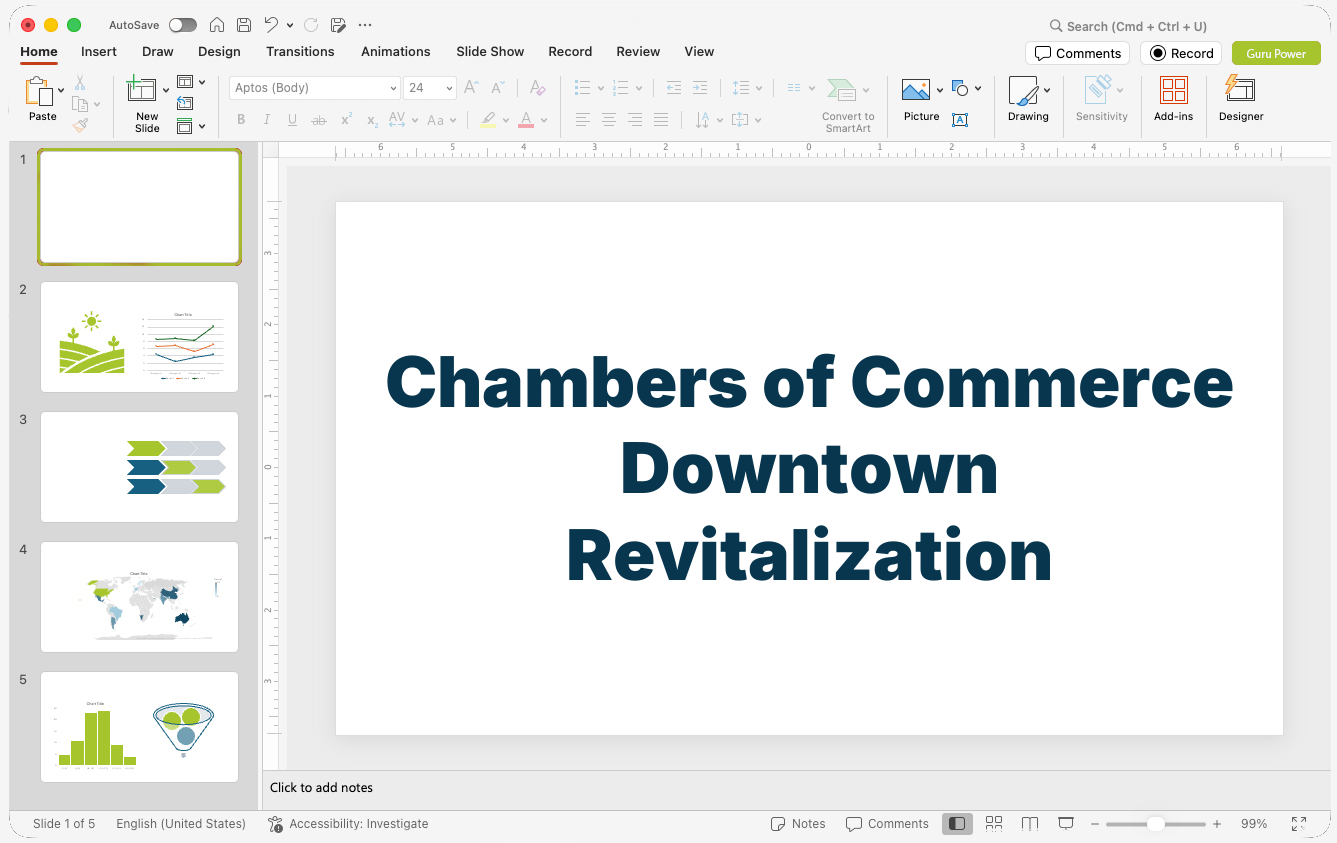 Chambers of Commerce Downtown Revitalization Pitch-Deck