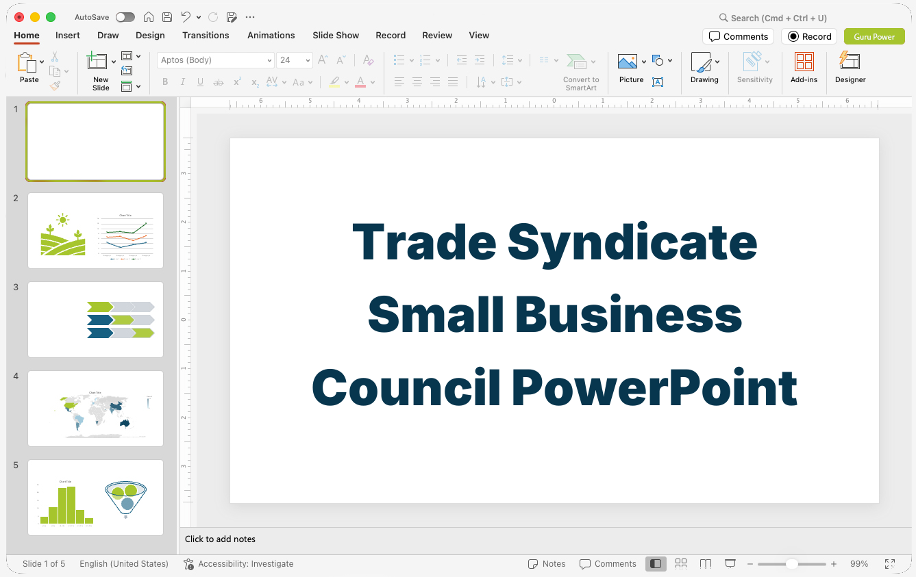Trade Syndicate Small Business Council PowerPoint