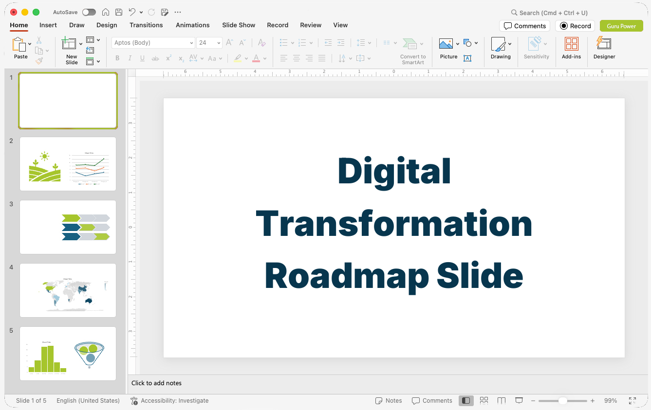 Digital Transformation Roadmap Slide-Deck