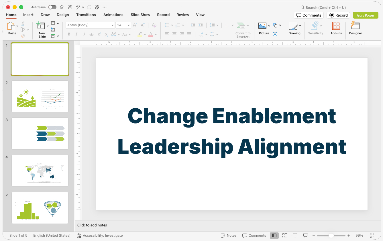 Change Enablement Leadership Alignment Presentation