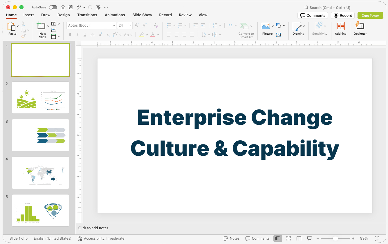 Enterprise Change Culture & Capability Deck
