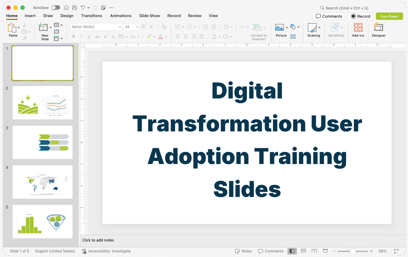 Digital Transformation User Adoption Training Slides