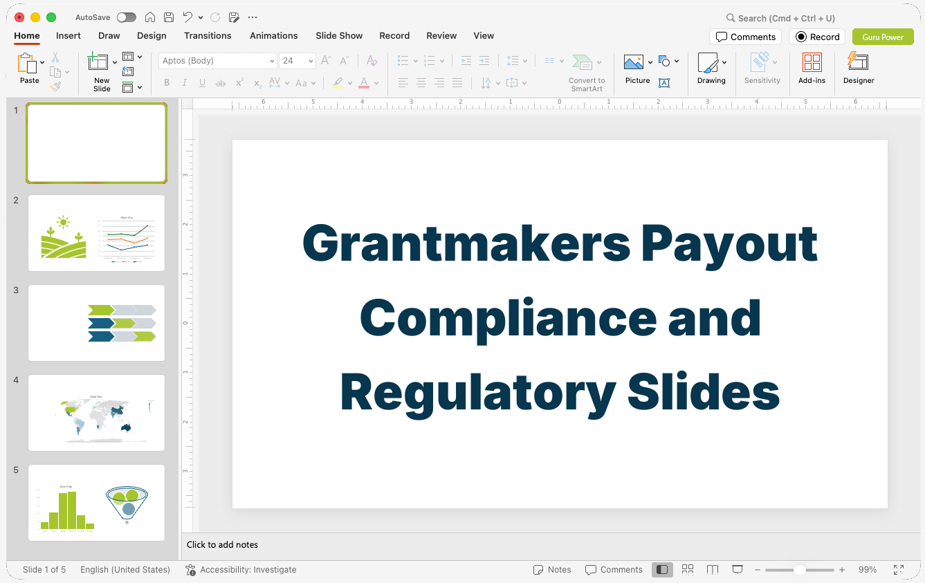 Grantmakers Payout Compliance and Regulatory Slides