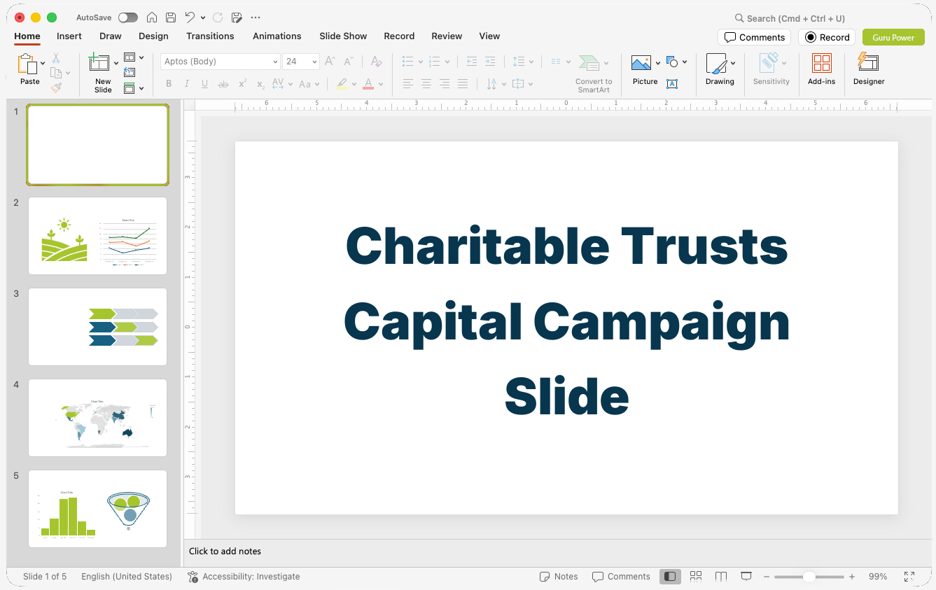 Charitable Trusts Capital Campaign Slide-Deck