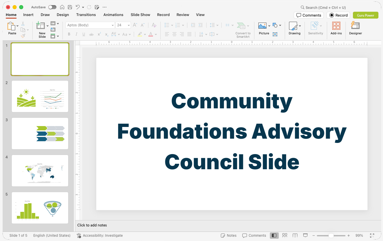 Community Foundations Advisory Council Slide-Deck