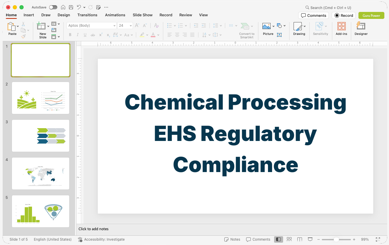 Chemical Processing EHS Regulatory Compliance Presentation