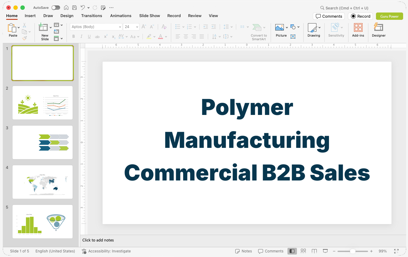 Polymer Manufacturing Commercial B2B Sales Pitch-Deck