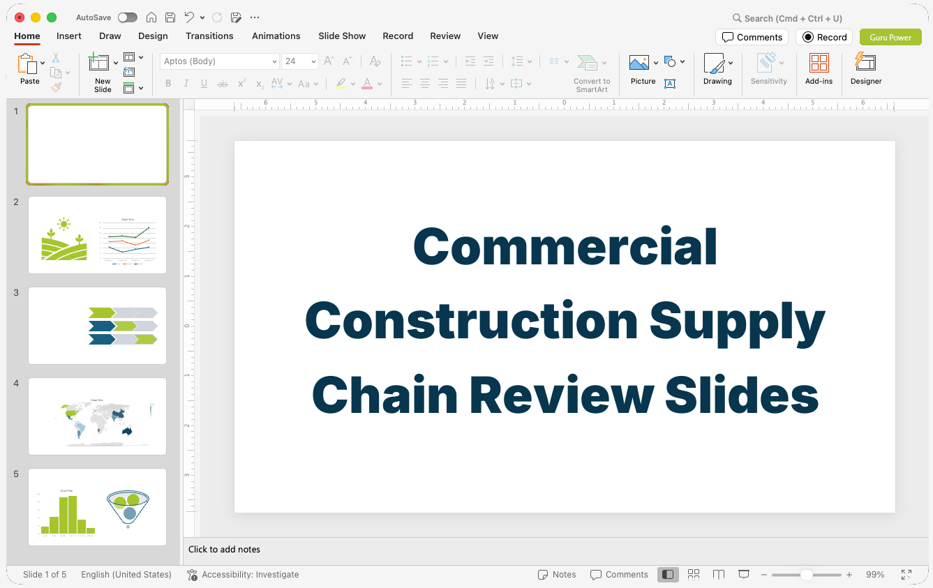 Commercial Construction Supply Chain Review Slides