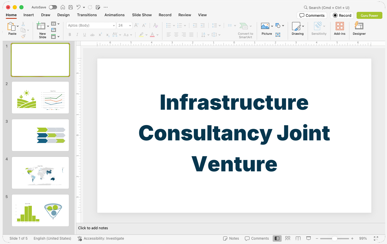 Infrastructure Consultancy Joint Venture Presentation