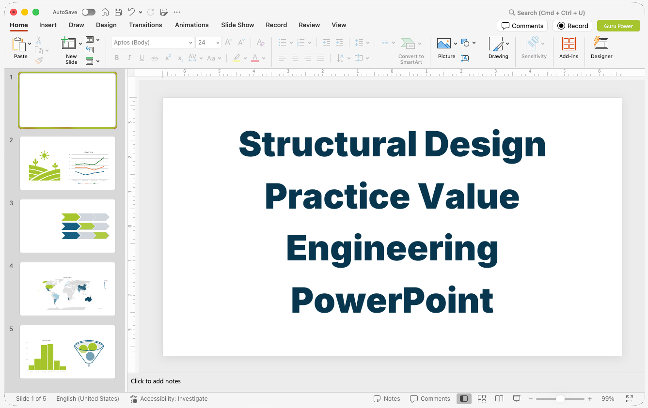 Structural Design Practice Value Engineering PowerPoint