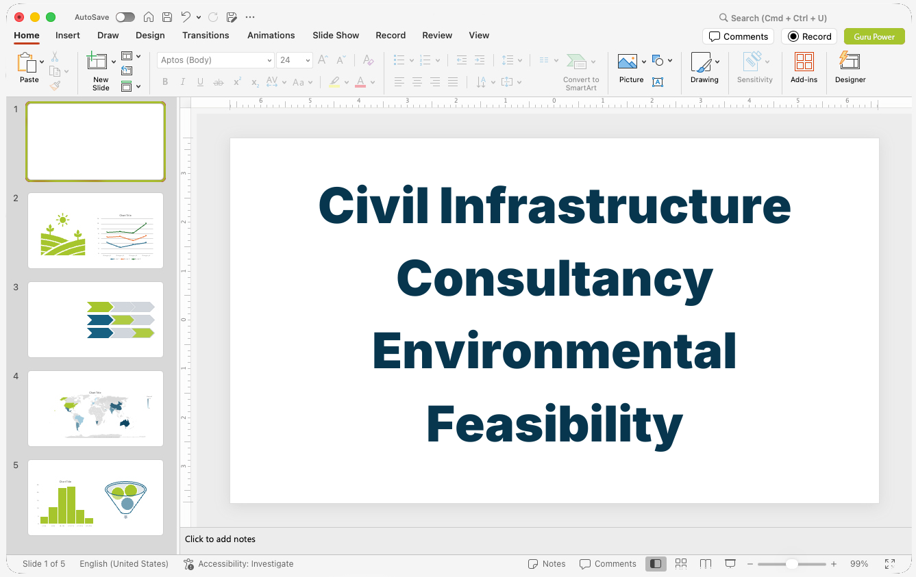 Civil Infrastructure Consultancy Environmental Feasibility Deck