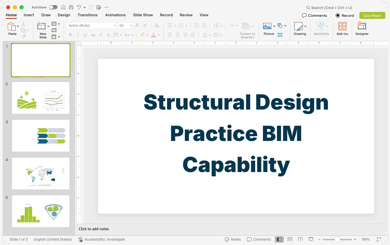 Structural Design Practice BIM Capability Deck