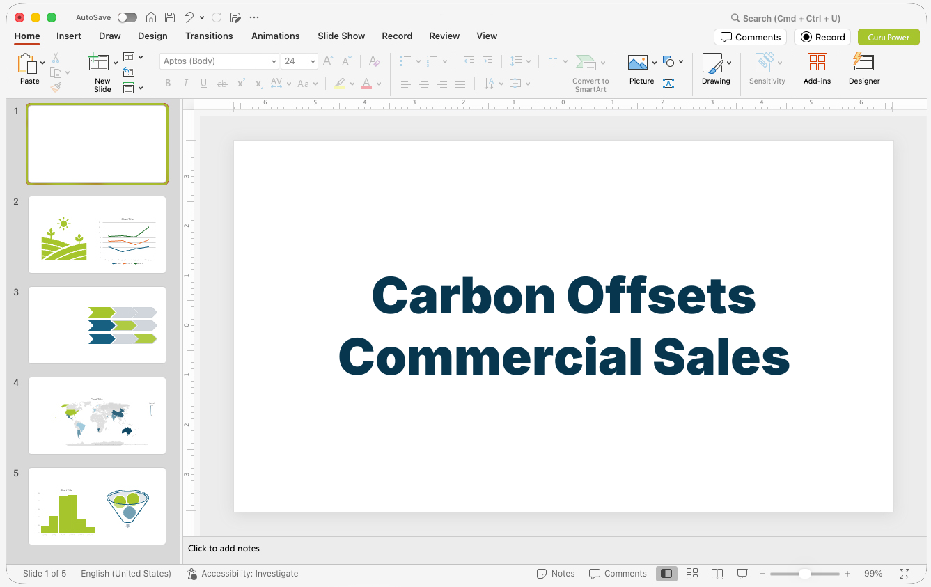 Carbon Offsets Commercial Sales Presentation