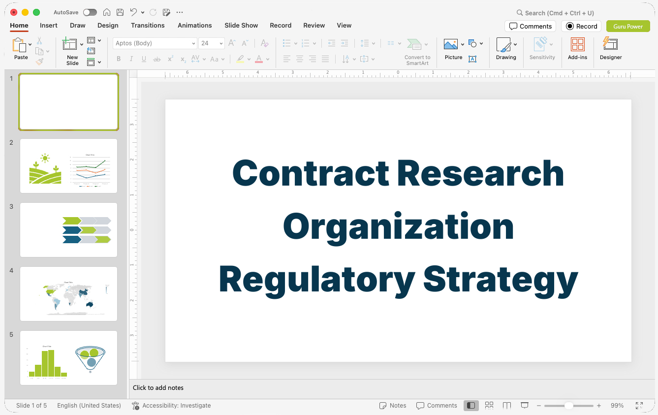 Contract Research Organization Regulatory Strategy Presentation