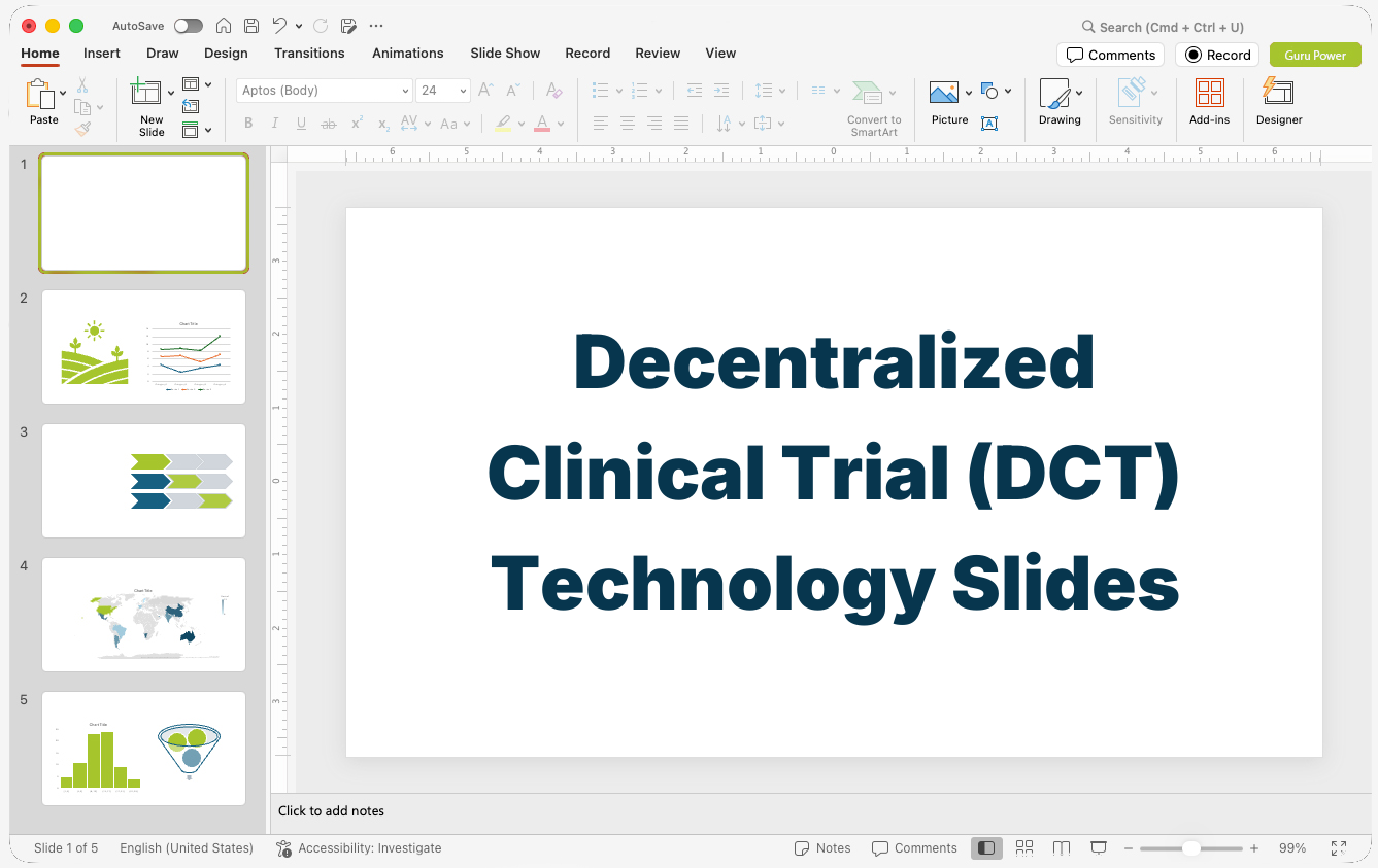 Decentralized Clinical Trial (DCT) Technology Slides