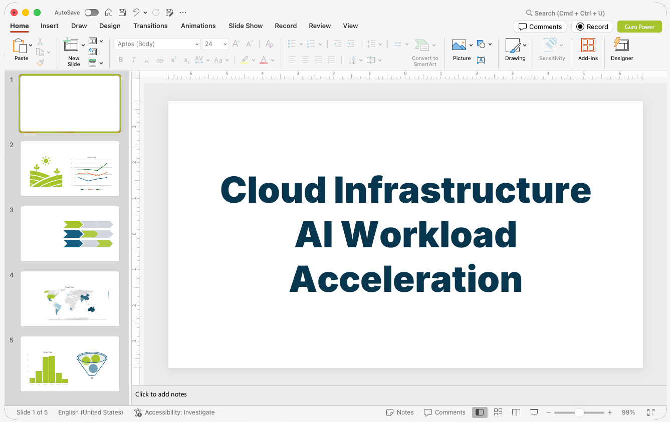 Cloud Infrastructure AI Workload Acceleration Pitch-Deck