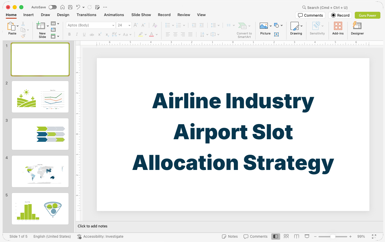 Airline Industry Airport Slot Allocation Strategy Presentation