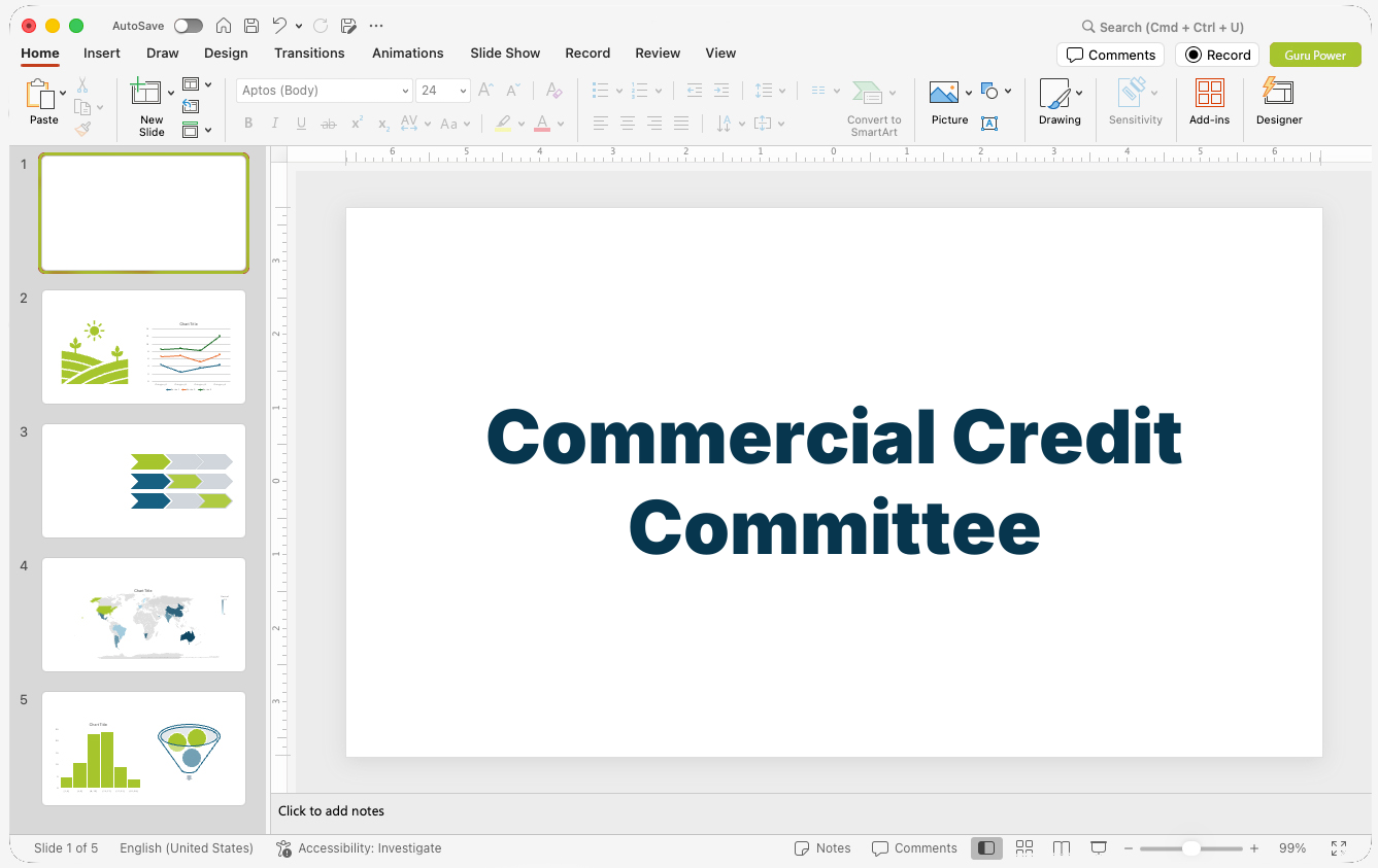 Commercial Credit Committee Pitch-Deck
