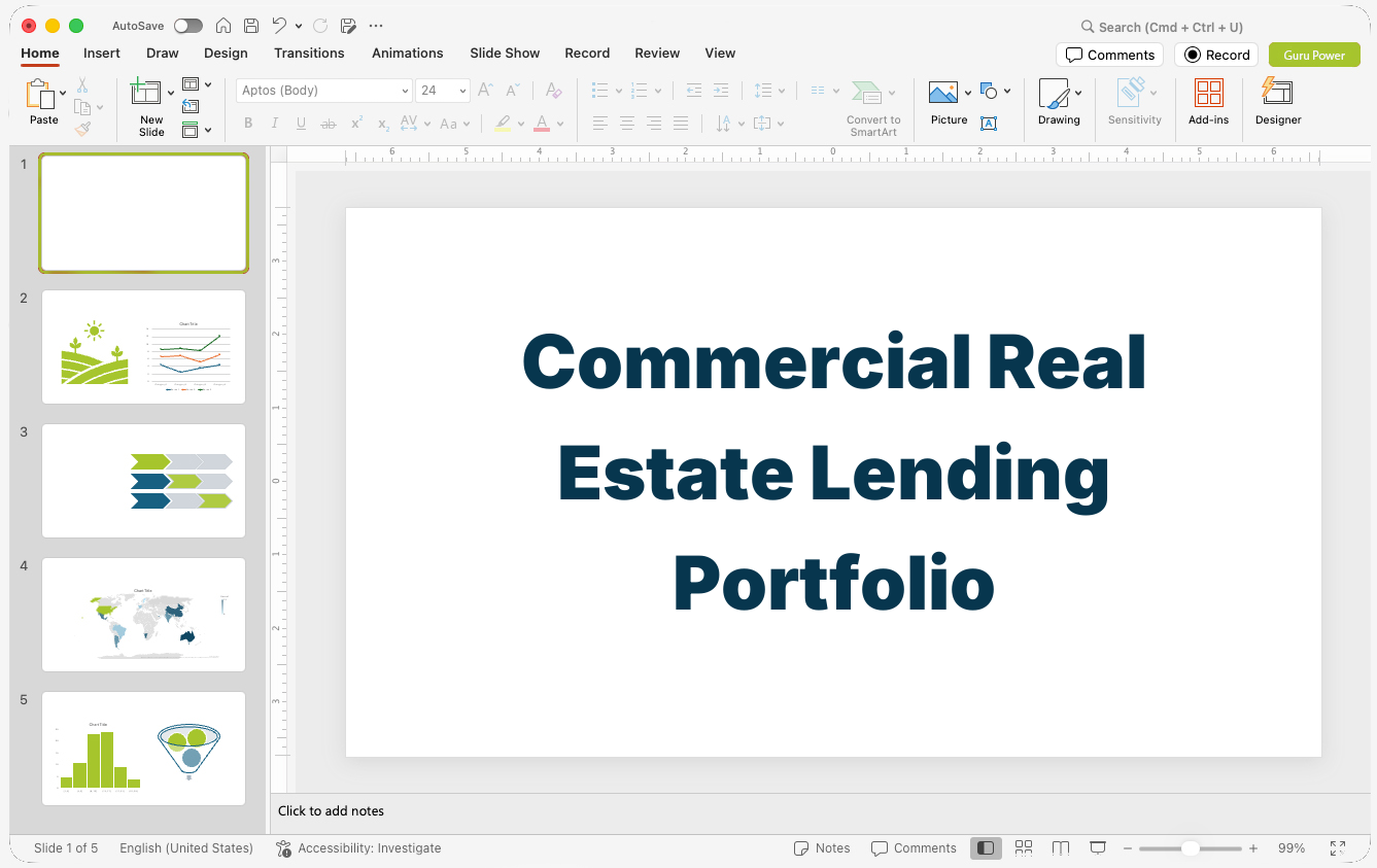 Commercial Real Estate Lending Portfolio Presentation
