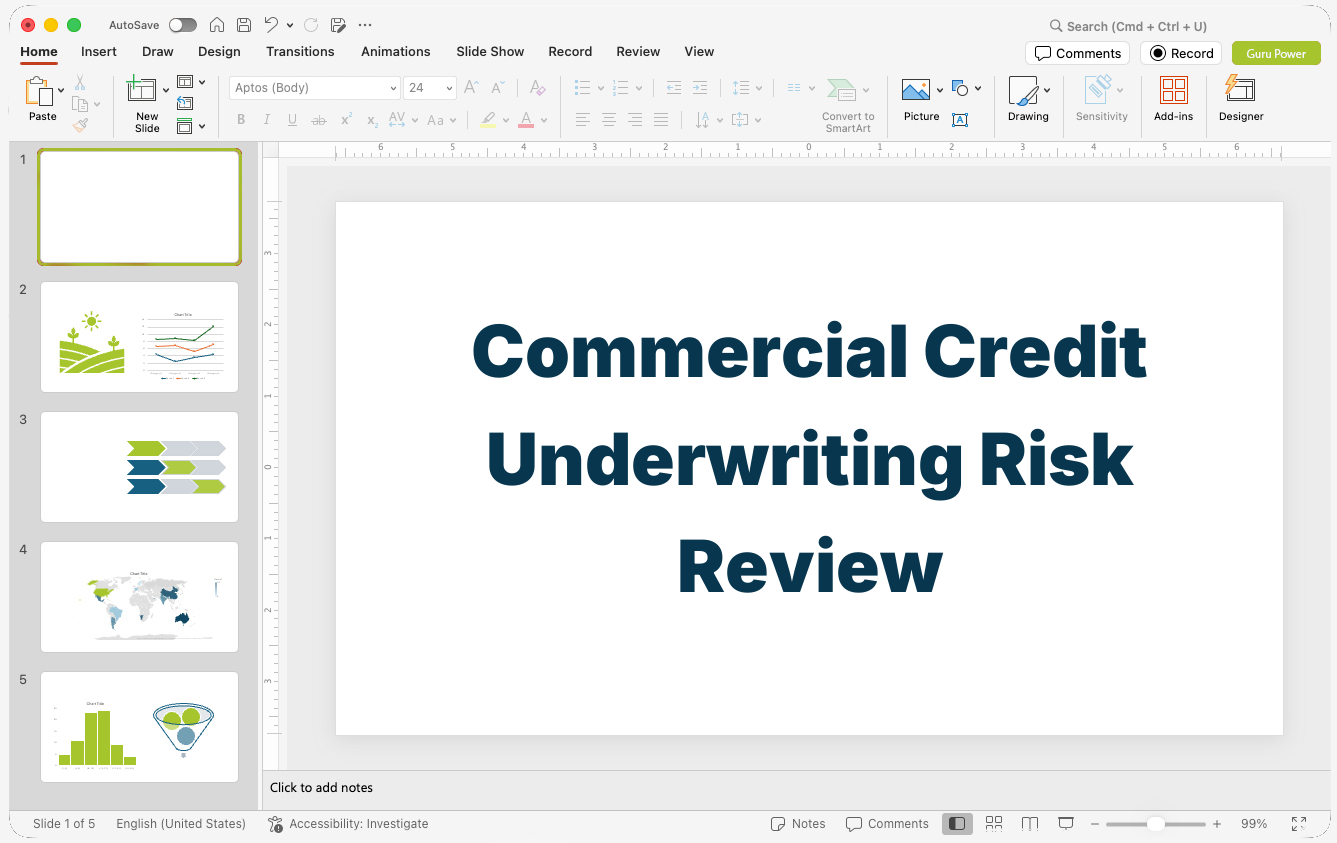 Commercial Credit Underwriting Risk Review Presentation