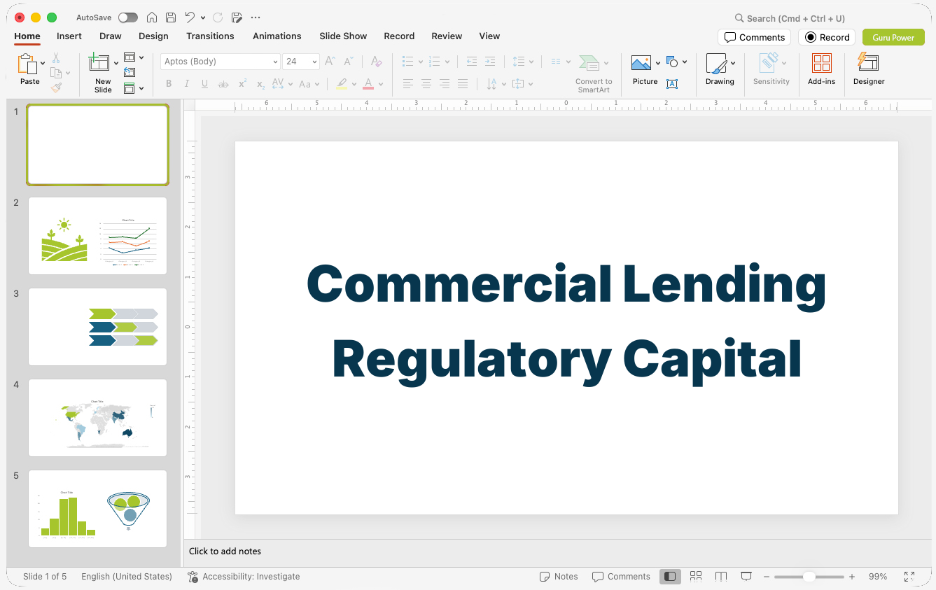 Commercial Lending Regulatory Capital Deck