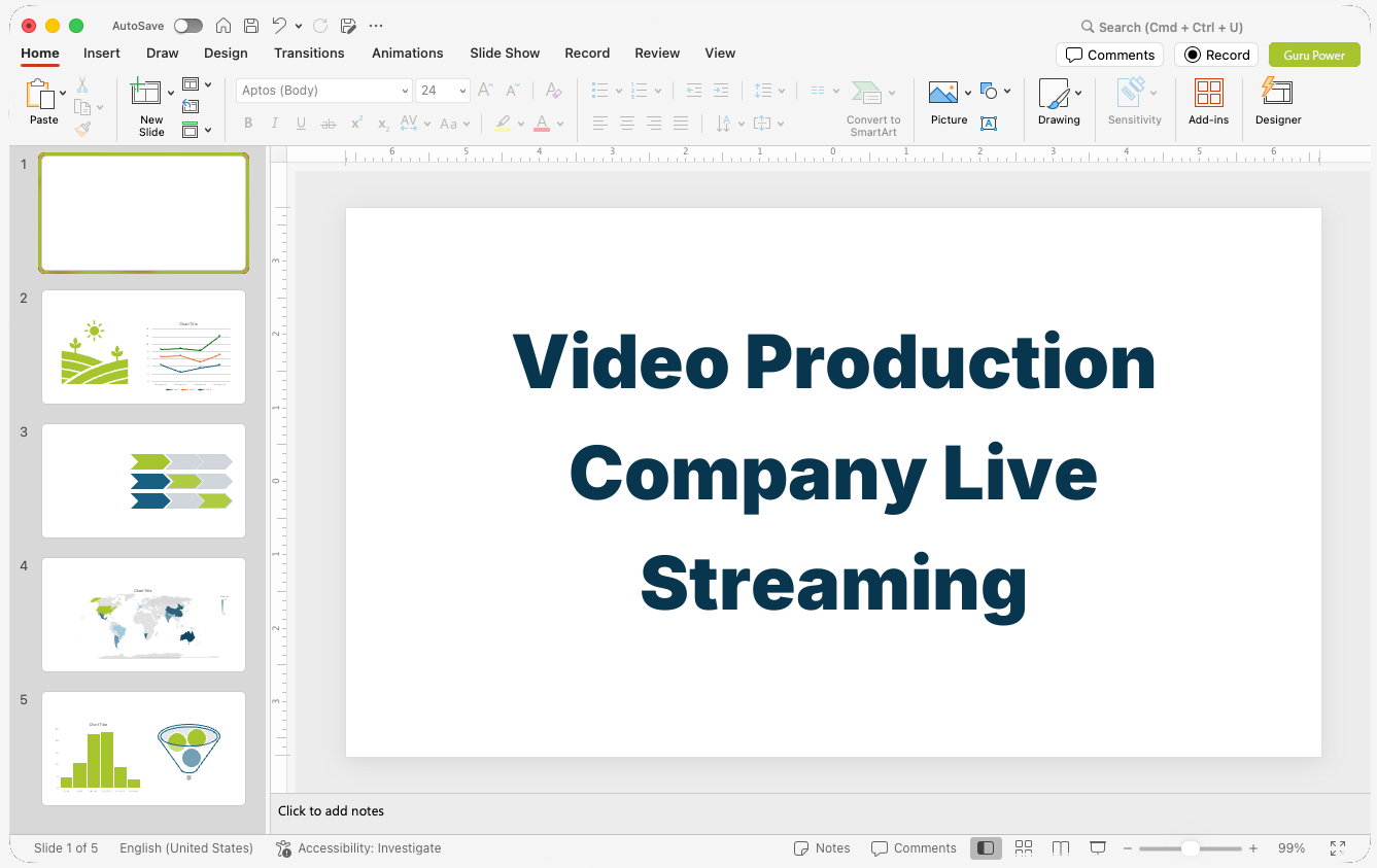 Video Production Company Live Streaming Proposal Presentation