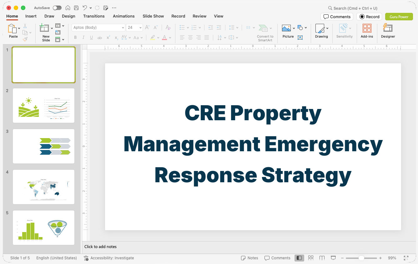 CRE Property Management Emergency Response Strategy Presentation