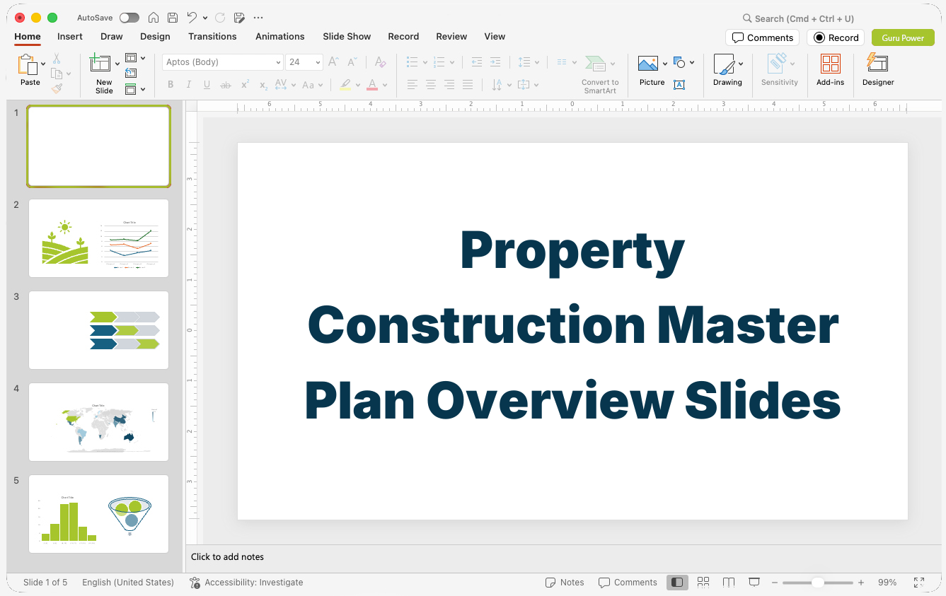 Property Construction Master Plan Overview Slides