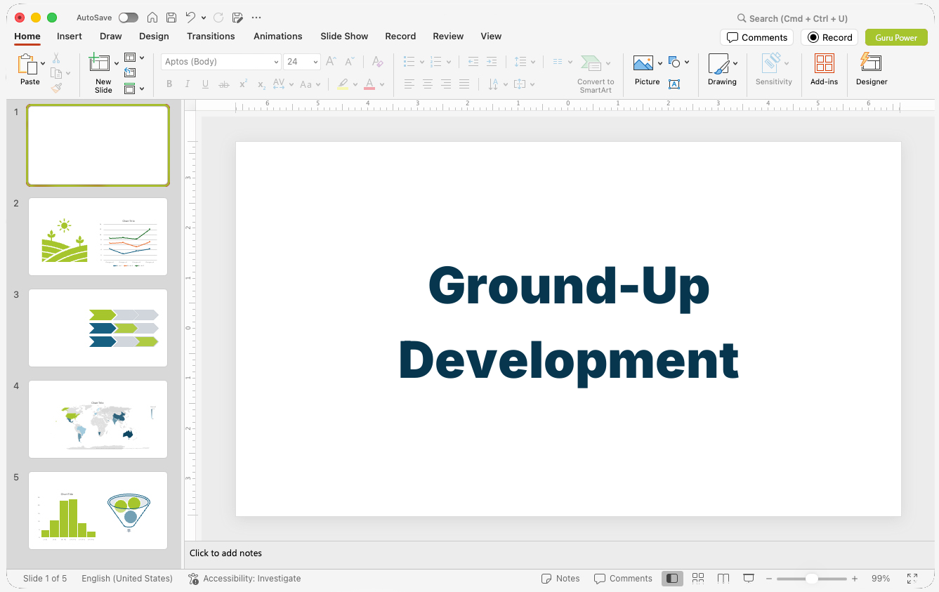 Ground-Up Development Pitch