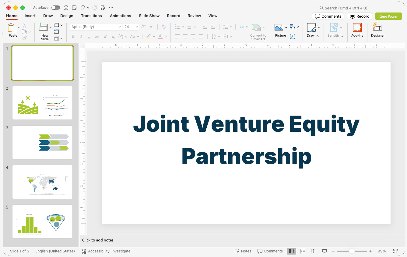 Joint Venture Equity Partnership Proposal