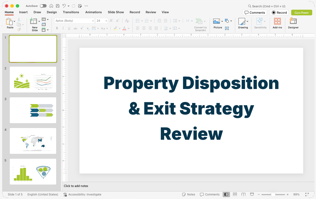 Property Disposition & Exit Strategy Review