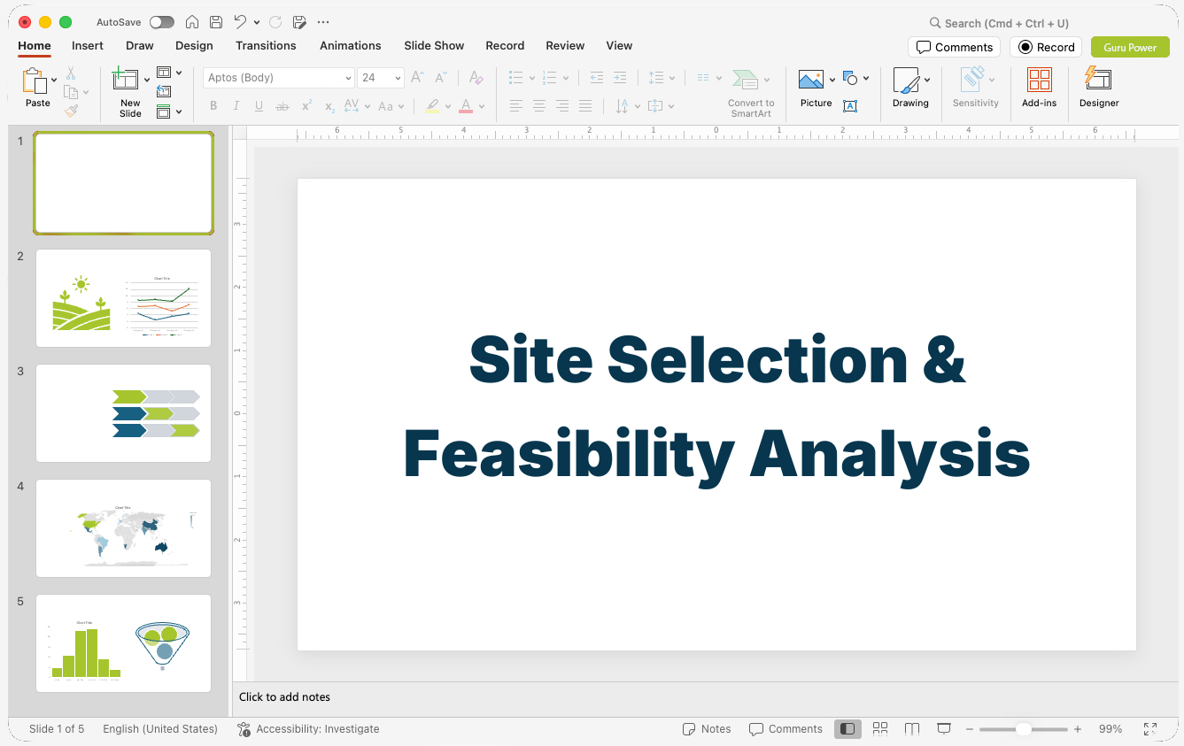 Site Selection & Feasibility Analysis