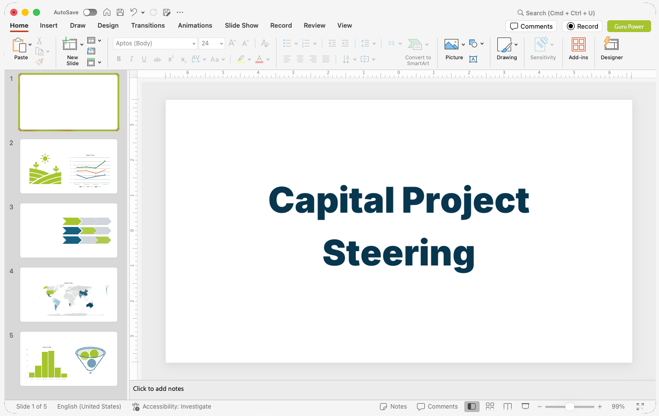 Capital Project Steering Deck