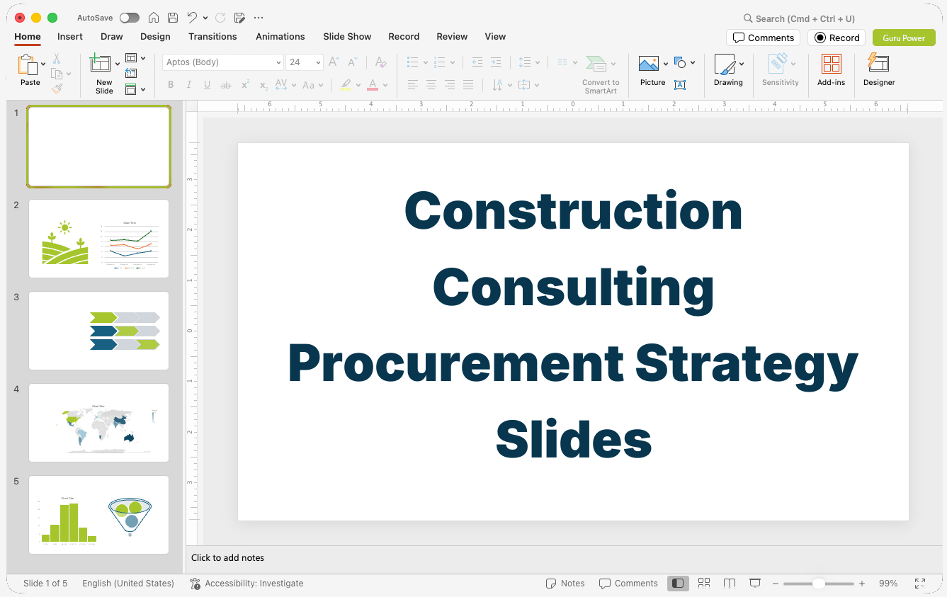 Construction Consulting Procurement Strategy Slides