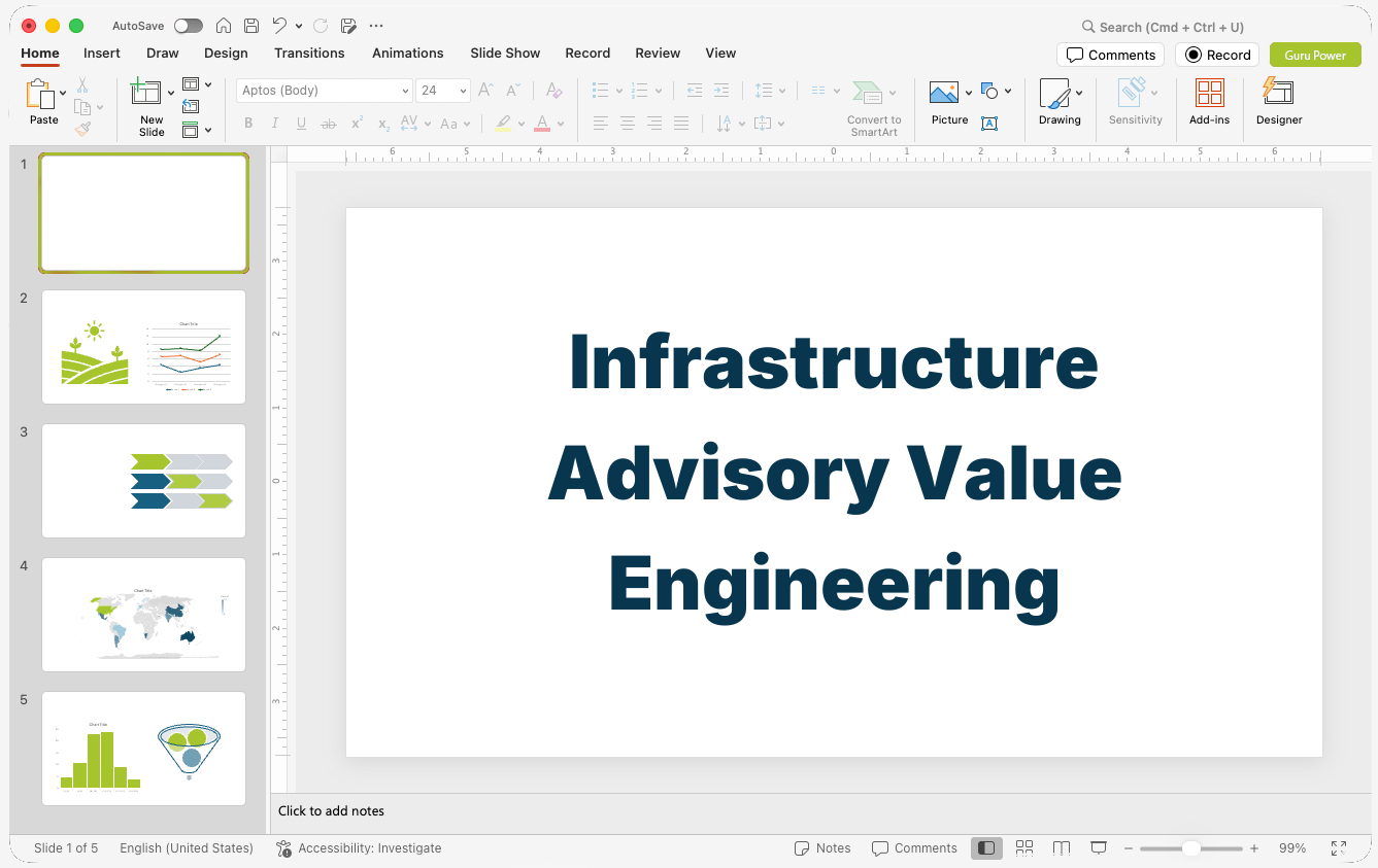 Infrastructure Advisory Value Engineering Presentation