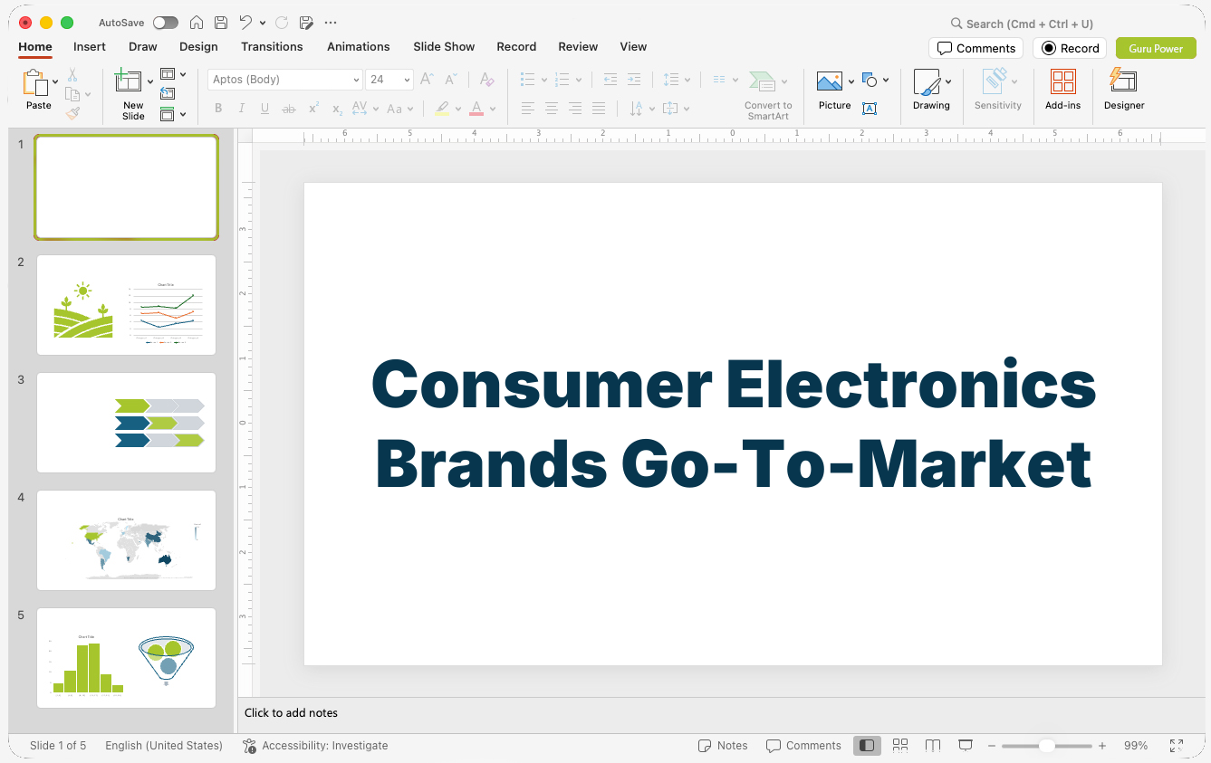 Consumer Electronics Brands Go-To-Market Pitch Deck