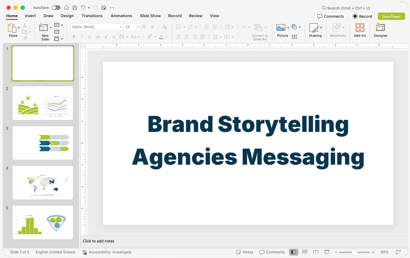 Brand Storytelling Agencies Messaging Deck