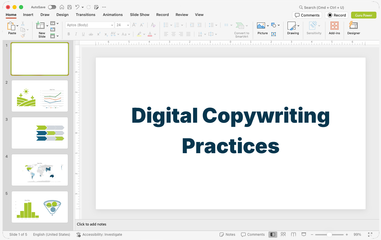 Digital Copywriting Practices Pitch-Deck